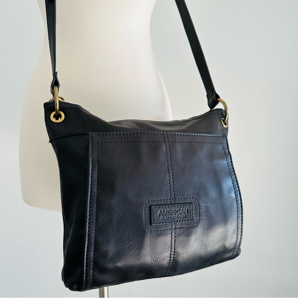 NEW American Leather Co. Black Leather Bag - Picture 3 of 7